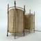 Lámparas de mesa de bambú y pergamino de Louis Sognot, France, años 50. Juego de 2, Imagen 8
