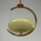 Art Deco Brass & Opaline Glass Pendant, Sweden, 1940s 7