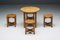 Pine Dining Set attributed to Rainer Daumiller, Denmark, 1970s, Set of 5 2