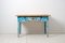 Antique Swedish Blue and White Side Table, Image 4
