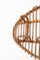 Mid-Century French Riviera Rattan, Wicker & Curved Bamboo Coat Rack, Italy, 1960s, Image 6
