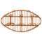 Mid-Century French Riviera Rattan, Wicker & Curved Bamboo Coat Rack, Italy, 1960s, Image 1