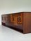 Long Brutalist Brown Oak Credenza, Image 3