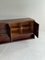 Long Brutalist Brown Oak Credenza, Image 12