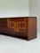 Long Brutalist Brown Oak Credenza 6