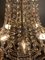 Lámpara de araña vintage en forma de cascada de cromo, Imagen 6