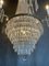 Lámpara de araña en cascada grande de estilo Imperio francés vintage de latón, Imagen 3