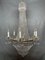 Large Vintage French Empire Style Cascading Brass Chandelier, Image 1