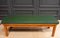 Pine Slatted Bench with Green Skai Seat, 1970s 1