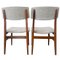 Vintage Danish Dining Chairs in Gray 1970s, Set of 2 6