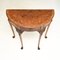 Antique Burr Walnut Console Side Table, 1890 5