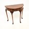 Antique Burr Walnut Console Side Table, 1890 2