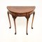 Antique Burr Walnut Console Side Table, 1890 1