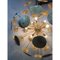 Sputnik Kugel Kronleuchter aus Messing mit Wasserlilie von Simoeng 3