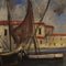 Italian Artist, Harbor View with Boats, 1970, Oil on Cardboard, Framed, Image 12