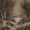 Italian Artist, Winter Landscape, 1970, Oil on Canvas, Framed, Image 5