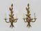 Wall Lights with Foliage Decoration from Maison Baguès, 1960s, Set of 2, Image 1