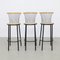 Postmodern Bar Stools, 1980s, Set of 3 1