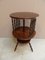 Vintage Round Revolving Bookcase, 1930s, Image 6