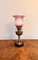 Antique Arts and Crafts Brass and Copper Oil Table Lamp, 1900s, Image 3