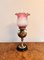 Antique Arts and Crafts Brass and Copper Oil Table Lamp, 1900s, Image 1
