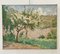 Arthur Morard, Paisaje primaveral, óleo sobre lienzo, años 20, Imagen 2