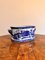 Antique Victorian Blue and White Foot Bath, 1880s 3