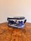 Antique Victorian Blue and White Foot Bath, 1880s, Image 6