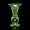 Small Vintage English Rocket Vase in Art Glass, 1930 2