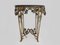 Ovaler Vintage Tisch mit Gestell aus Metall und Marmorplatte, 1950er 2