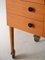 Teak Sewing Trolley with Wheels, 1960s 11