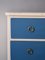 Scandinavian White and Blue Chest of Drawers, 1960s, Image 7