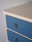 Scandinavian White and Blue Chest of Drawers, 1960s, Image 8