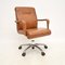 Vintage Italian Leather Swivel Desk Chair by Poltrona Frau, 2000, Image 1