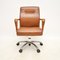 Vintage Italian Leather Swivel Desk Chair by Poltrona Frau, 2000 2