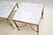 Vintage French Brass and Marble Side Tables, 1960, Set of 2 6