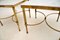 Tables d'Appoint Vintage en Laiton et en Marbre, France, 1960, Set de 2 7