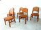 Vintage Pine Dining Chairs, 1970s, Set of 6, Image 4