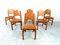 Vintage Pine Dining Chairs, 1970s, Set of 6 8
