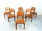 Vintage Pine Dining Chairs, 1970s, Set of 6, Image 1