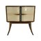 Italian Art Deco Parchment, Maple & Mirror Bar Cabinet by Paolo Buffa, 1940s 1