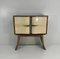 Italian Art Deco Parchment, Maple & Mirror Bar Cabinet by Paolo Buffa, 1940s 2