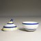 Bowl with Lid in Faienze Glazed Ceramic by Stig Lindberg for Gustavsberg, 1940s, Set of 2, Image 3