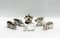 Miniature Silver Pigs & Wild Boar, 1990s, Set of 6, Image 1