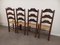 Brutalistische Vintage Stühle aus Stroh, 1920er, 4er Set 22