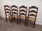 Chaises Vintage Brutaliste en Paille, 1920s, Set de 4 22