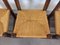 Vintage Brutalist Straw Chairs, 1920s, Set of 4, Image 9