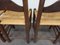 Chaises Vintage Brutaliste en Paille, 1920s, Set de 4 10