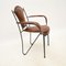 Vintage French Iron and Leather Armchair, 1960 4