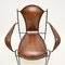 Vintage French Iron and Leather Armchair, 1960 3